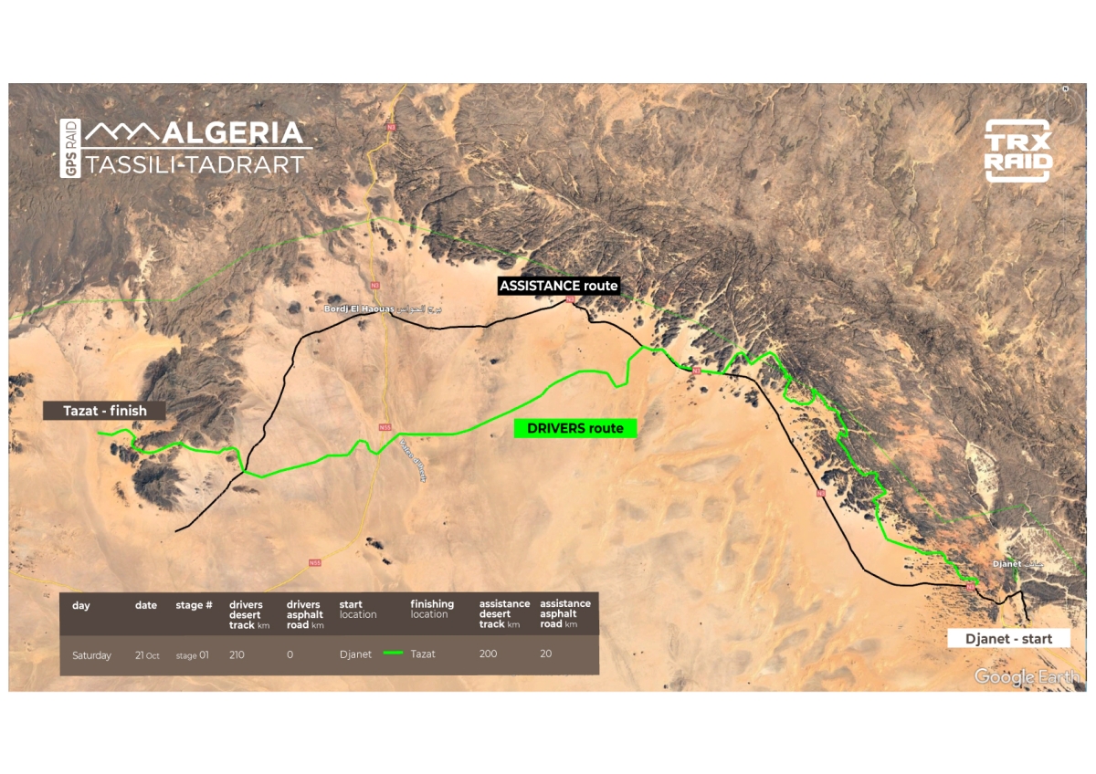 Campi 214 Algeria 2023 Day 01 Map 